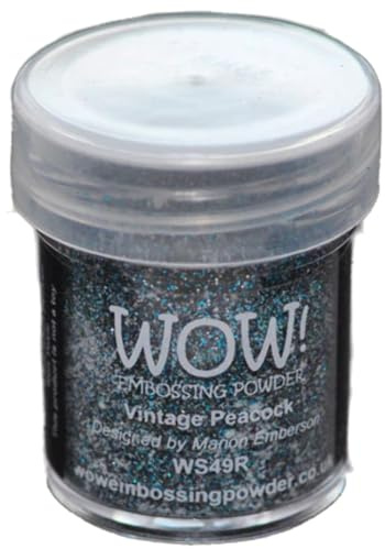 Wow Embossing Powder 15ml, Vintage Peacock