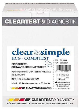 Clear & Simple Schwangerschaftstest 10 Testkassetten