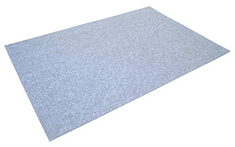 Schreibtischunterlage XXL Schreibunterlage Grau 60cm x90cm - 5mm Filz Spitze Ecken Schreibtisch Tisch Rob&Raf