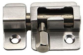 304 Stainless Steel Door Security Surface Bolts for Door and Window Barrel Bolt (2INCH)