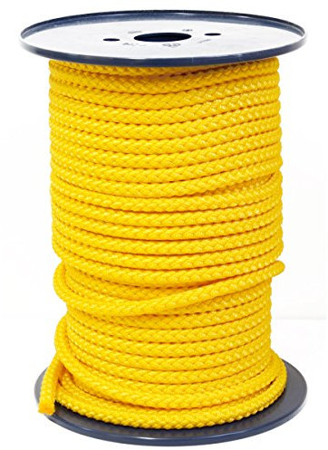 FTM® Springseil Tau Seil PP Gelb Meterware Rollenware Ø 9mm Fitnessseil 80m
