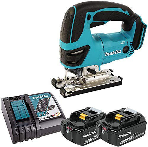Makita DJV180 18V Cordless Li-ion Jigsaw with 2 x 6Ah BL1860 Batteries & Charger