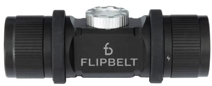 FlipBelt Night Running Light Waist Lamp | USA Company | USB Rechargeable, 500 Lumens, Waterproof, Adjustable Brightness | White LED Lights for Runners
