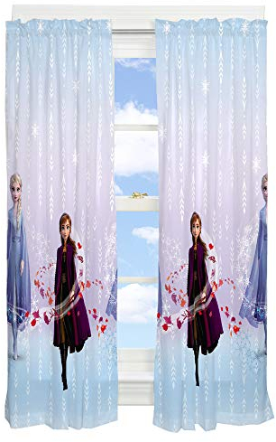 Franco Vorhang-Set für Kinderzimmer, 208,3 x 160 cm, Disney Frozen 2