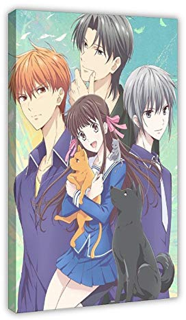 Anime Poster Fruits Basket 1 Canvas Poster Wall Art Decor Print Picture Paintings for Living Room Bedroom Decoration 24×36inch(60×90cm) Frame-style1
