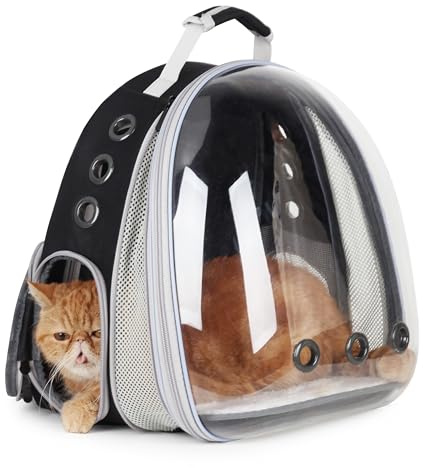 Lollimeow Katzenrucksack, HaustierRucksack für Katzen und Hunde, zugelassen von Fluggesellschaften. Ideal zum Reisen, Wandern, Spazierengehen und für den Outdoor-Einsatz.