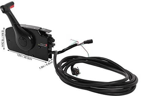 Qiilu Utombordare Fjärrkontrollbox 8-polig Utombordsmotor Sidomonterad Fjärrkontrollbox 881170A15 Ersättning för PT Båtmotor