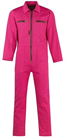 STØRVIK Rallye-Kombination Baumwolle Arbeitsoverall Rallyekombi - Rosa - Größe 50