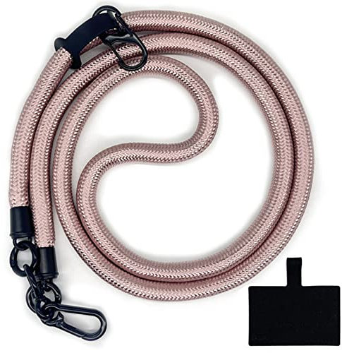 HIRANE Thick Rope Cell Phone Lanyard Spacer, Anti Theft Phone Strap, Adjustable Crossbody Phone Strap, Universal Crossbody Patch Phone Lanyards, for All Smartphone (58)