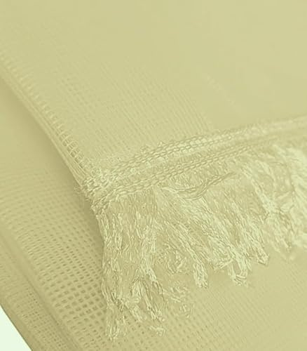 Corredocasa Tenda Zanzariera con Anelli Porta Finestra da Esterno Balcone Tinta Unita Porte Insetti Moschiera Anti Mosche Zanzare Insetti Rete Fitta Terrazzi Balcone Giardino cm 150x250 (Beige)