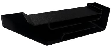 Chatelet REEFSHAPE Aquarium X-Large Underground Tunnel | Fish & Shrimp Hideout for Aquariums | Unique Underground Viewing Tunnel | 9.75 X 2.5 | Made in USA (XL) (Black)