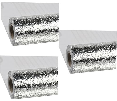 Mikikit 3 Pezzi Di Carta Da Parati Rimovibile Decalcomanie Da Muro Per Cucina Adesivo Per Cucina Pannello In Alluminio Per Piastrelle Della Cucina Adesivi Per Carta Da Parati Per