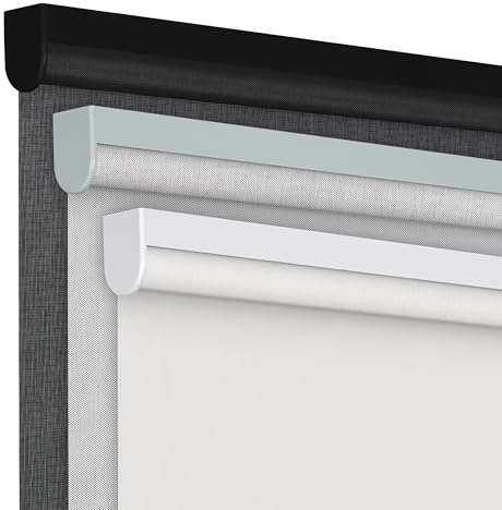 Boolegon Light Filtering Roller Shades for Windows Cordless Roller Blinds Easy to Install Free-Stop Solar Shade for Home Office,Thermal Insulated UV Protection,Light Filtering White, 22 W x 60 H