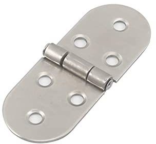 GEBBEM Scharnier, Türscharniere, Edelstahl-Klappenscharnier, Klappscharnier, Stuhl, Bett, Feste Verbindung, Zubehör, Tischplatte, rundes Tischscharnier, Türschließer (Size : 8 Packs)