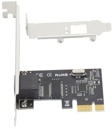 Carte Réseau PCIe, Carte Réseau Gigabit PCIe X1 à Port RJ45 Unique Puce RTL8111e 10/100/1000 Mbps Adaptateur LAN Ethernet PCI Express pour, pour
