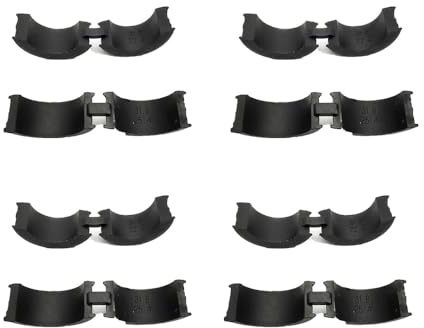 Changyeah Fahrradlenker-Silikondichtung,8 Stück Vibrations-Fahrradlenker-Gummidichtung, Fahrrad Vorbau Aluminiumlegierung für Rennrad, Mountainbike,31,8 bis 25,4/22,2 Lenkerdichtung