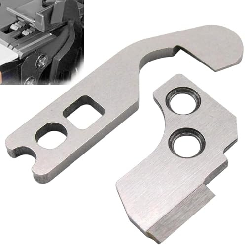 Yuiturt 1 Set overlock Nähmaschinen Oberen Und Unteren Messer Für Overlock Nähmaschinen-788127007 788013009, Kompatibel Mit Elna 664 W6 (454D, N444), Janome und Privileg, Overlock Nähmaschinen Zubehör