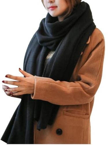 Kabelife Damen Strickschal XXL Lang Schal warm Grobstrickschal Schultertuch Oversized Herbst Winterschal 200cm x 50cm