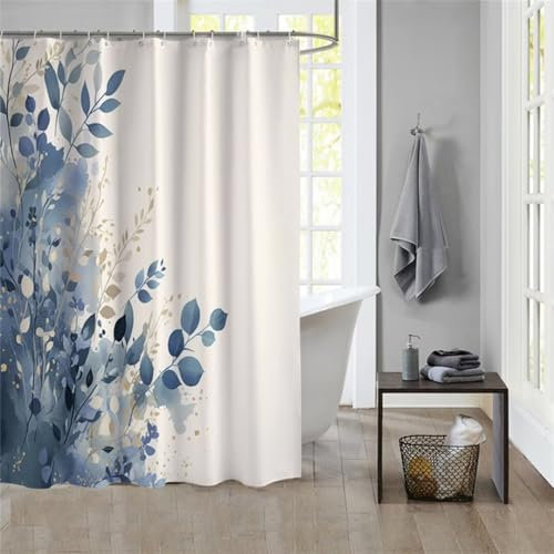 Duschvorhang SceneryShower Curtain Curtains, Duschvorhänge Duschrollo 120x180cm Duschvorhang Mit Gewicht Badewanne, Duschrollo Badewanne Duschvorhang Textil Stoff Waschbar Bad Vorhang Badevorhang 1015