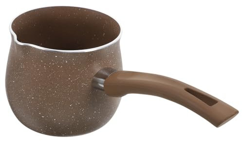 Amosfun Tetera Mini Sartén Antiadherente Para Calentar Leche Cocina Fácilmente Ramen y Salsa Para Preparar Café y Té Hogar