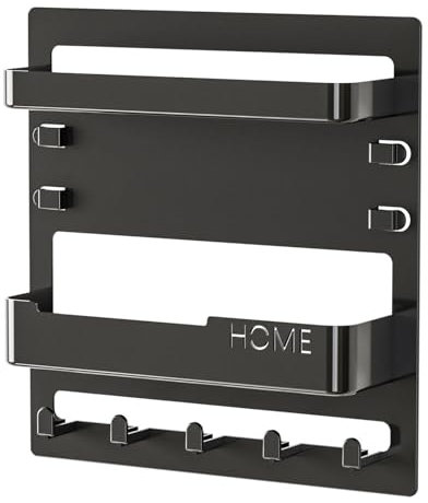 Lunaobrik Mensole galleggianti per comodino, scaffale portaoggetti da parete per stanza, estetico, montaggio a parete, per accessori da comodino, con ganci e clip per cavi