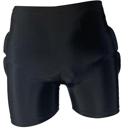 DimyFew Kinder Schützende Gepolsterte Shorts Gepolsterte Kurze Hosen Stoßdämpferung Hüftschutz für Inline Ski Ski Jugend Eishockey