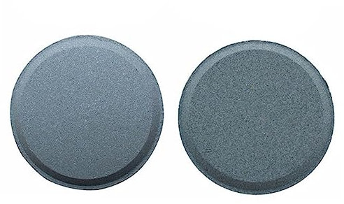 DIYEAH 2pcs Kitchen Home Sharpening Stone Round Double Whetstone Sharpener Portable Outdoor Grindstone