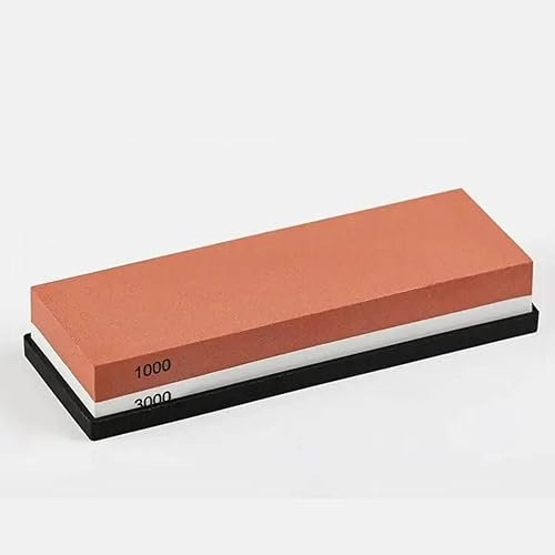 Piedra de Afilar Cuchillos Profesional 2 en 1 – Grano 1000/3000 – Afilador de Cuchillos con Base Antideslizante – Afilador Piedra Agua Japonesa