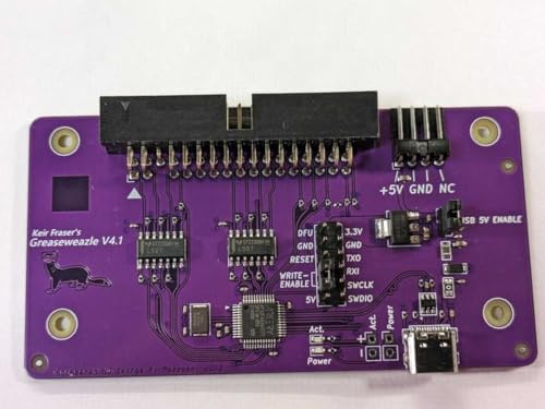 Sintech Greaseweazle V4.1 - Adaptateur USB pour lecteurs de disquettes rétro et émulateurs