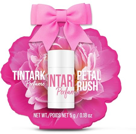 Bâton de parfum solide, barre de parfums de voyage pour femme, baume à parfum floral longue durée, mini eau de parfum, douce et naturelle, 5 g (Petal Rush)