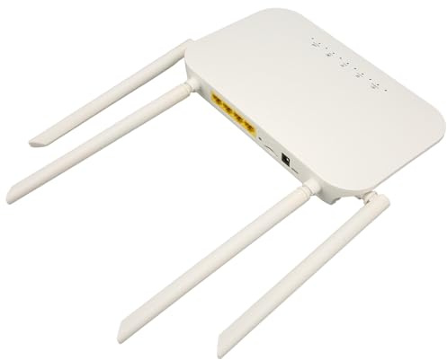 Generic Punto de Acceso WiFi, Desbloqueado 300mbps 4 Antenas 100-240V de Seguridad 4G LTE Modem Router para Office for Asia (Enchufe de la UE)