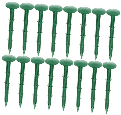 Homoyoyo Estacas De Plástico para Jardinería y Tela Anti Malezas, 150 Piezas Verdes De 11 Cm, Fijación Resistente para Césped Exterior, Huertos y Carpas, Uso Multifunción para Jardín y Agricultura