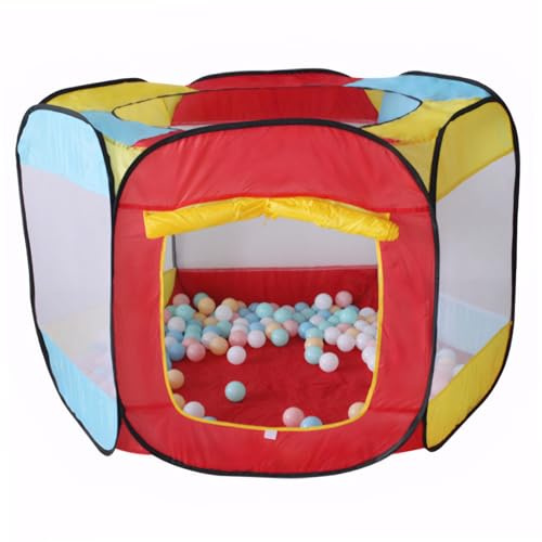 Bemonew Faltbares Bällebad aus Mesh für Kleinkinder (53 x 31 Zoll), Spielzelt für drinnen und draußen (Bälle Nicht im Lieferumfang enthalten)