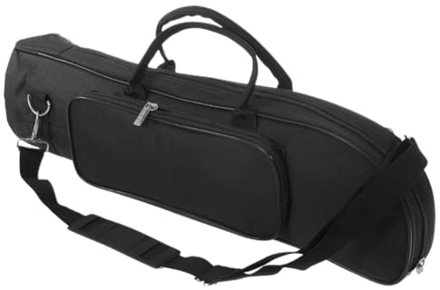 Toyvian Borsa per Tromba Resistente All'acqua Oxford Imbottitura, Tracolla Singola e Scomparti Separati per Protezione e Trasporto Comodo dello Strumento