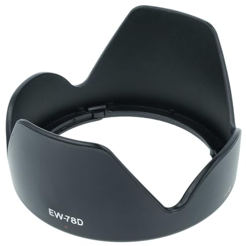 vhbw Paraluce per 72 mm obiettivo - nero, plastica, tulipano, attacco a baionetta