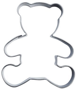 Emporte-pièce en forme d'ours en peluche en acier inoxydable 6 cm