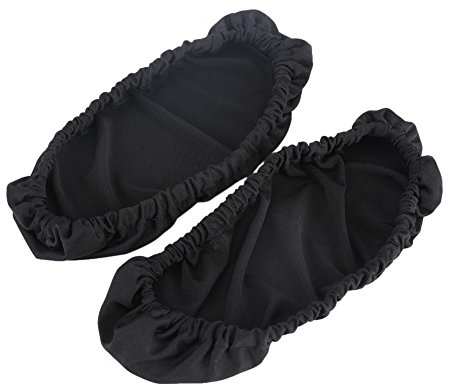 Yosoo 1 para Bürostuhl Armlehne Abdeckungen Polyester Abnehmbare Ergonomische Elastische Sessel Protector (Schwarz)