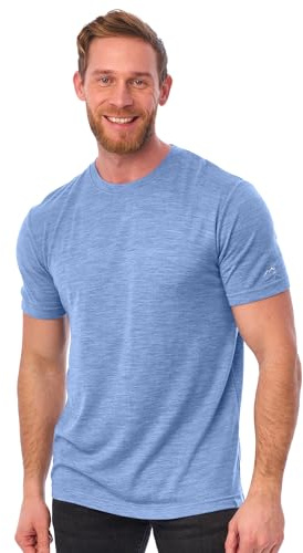 Merino.tech 100% Merino T-Shirt Herren Kurzarm Sport & Outdoor | Geruchshemmend, Atmungsaktive Merino Shirt Herren, Schnelltrocknend, Thermo, Kratzfrei, Antischweißshirt für Wandern