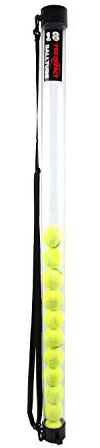 Pro Impact Tennis Ball Hopper with Shoulder Strap - Lightweight & Durable Ball Picker - Holds 18 Balls - Perfect for Tennis Players, Coaches, and Trainers