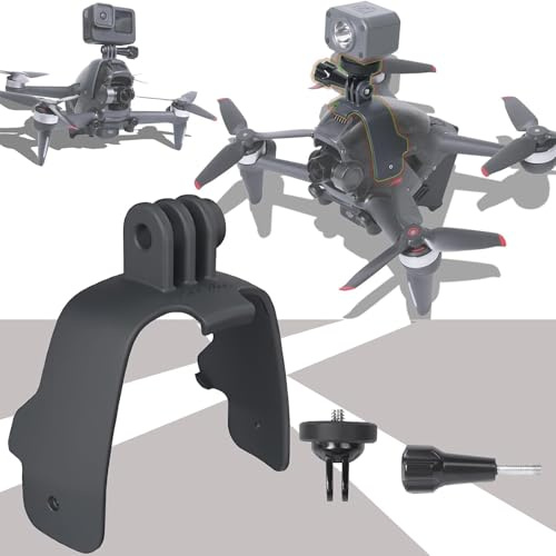 Honbobo Feste Halterung kompatibel mit DJI FPV Drohne,FPV Halterung Oben Montieren Adapter kompatibel mit Gopro 13 12 11 10 9 8 / für Insta360 Ace Pro 2 1/ ONE RS/X4 X3 /für DJI Action 5 Pro/Action 4