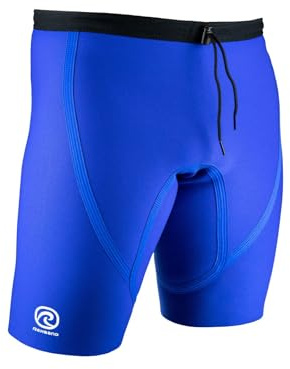 Rehband Compression Underwear R3 1.5mm Neoprene, Thermal Lifting Shorts Strength, Powerlifting, Weightlifting, Unisex, Colour:Blue, Size:Large
