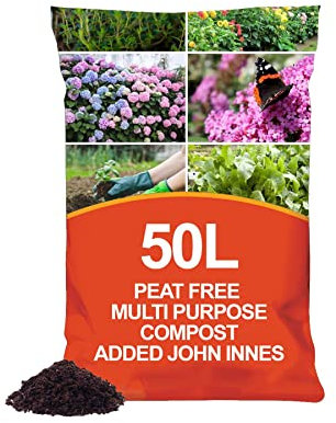 simpa Peat Free Nutrient Rich All Purpose Compost with added John Innes - 50L