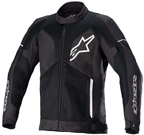 Alpinestars Unisex Motorradjacke, Schwarz/Weiß, M EU