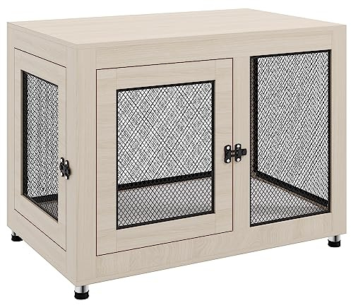 PawHut Pet Crate End Table w/Soft Washable Cushion for Lage Medium Small Dogs