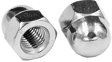 Yesmin 12 Pcs M5 Dome Nut,304 Stainless Steel,For Industry,Power,Hardware,Equipment,Etc