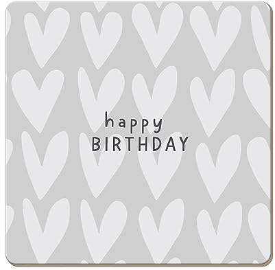 Grafik Werkstatt lustiger Untersetzer aus Kork | Happy Birthday, Bunt