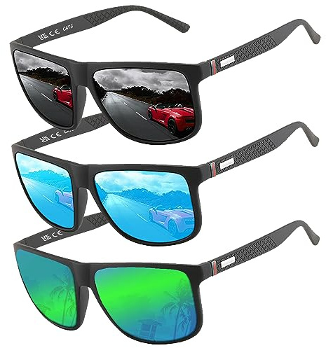 Perfectmiaoxuan Polarized sunglasses for men/women; Vintage/classic/elegant light frame; HD pilot lenses; Golf/driving/fishing/travel Eyewear