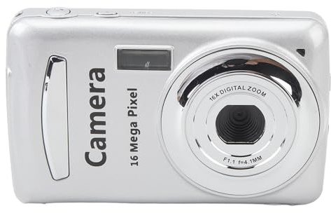 PUSOKEI Digital Camera, FHD 1080P 16MP Vlogging Camera with 2.4 Inch HD Screen, 16X Digital Zoom, Anti Shake, Auto Focus, Compact Digital Point and Shoot Camera for Kids, Beginner