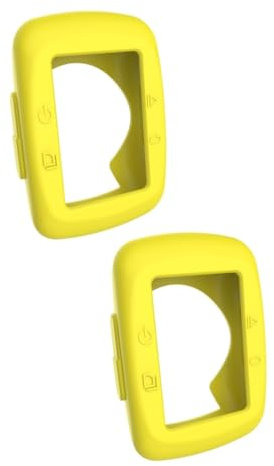 Gadpiparty 2stücke Edge Schutzgehäuse Robuste Und Langlebige Schutzhülle Für Smartwatches Installieren Leicht Kompatibel Mit Fahrradcomputern Gelb
