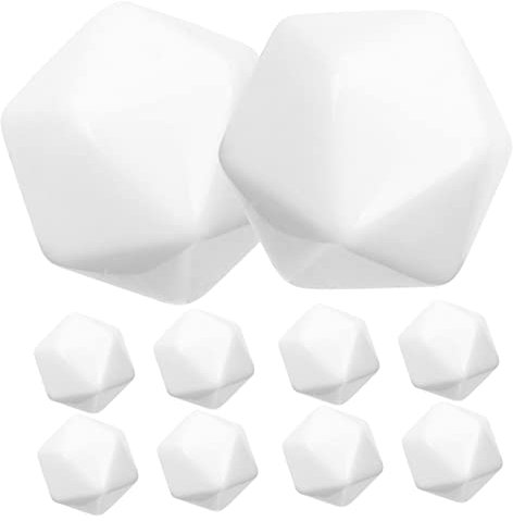 MOLUCKFU 10pezzi Dadi Acrilici Vuoti Da Decorare Blocchi Quadrati Per Attività Creative e Giochi Didattici Per Sviluppare Immaginazione e Abilità Manuali